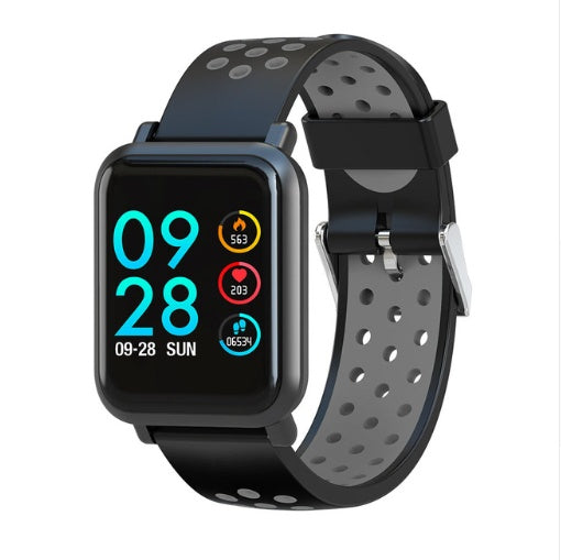 Blood Oxygen Blood Pressure Bracelet IP68 Waterproof Watch Black 0 - Tophatter Daily Deals