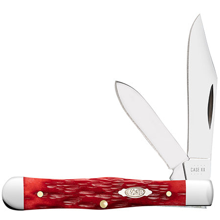 Case Small Swell Center Jack - Dark Red Bone - 31959 Knives - Tophatter Daily Deals