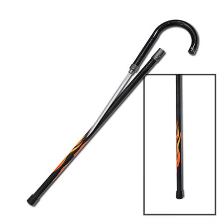 Everybody Lies Flame Tourist Sword Cane - TOPHATTER'S ARMORY DEALS Collectible Weapons - Tophatter Daily Deals