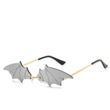 Bat shape personalized glasses Gold White Mercury 0 - Tophatter Daily Deals