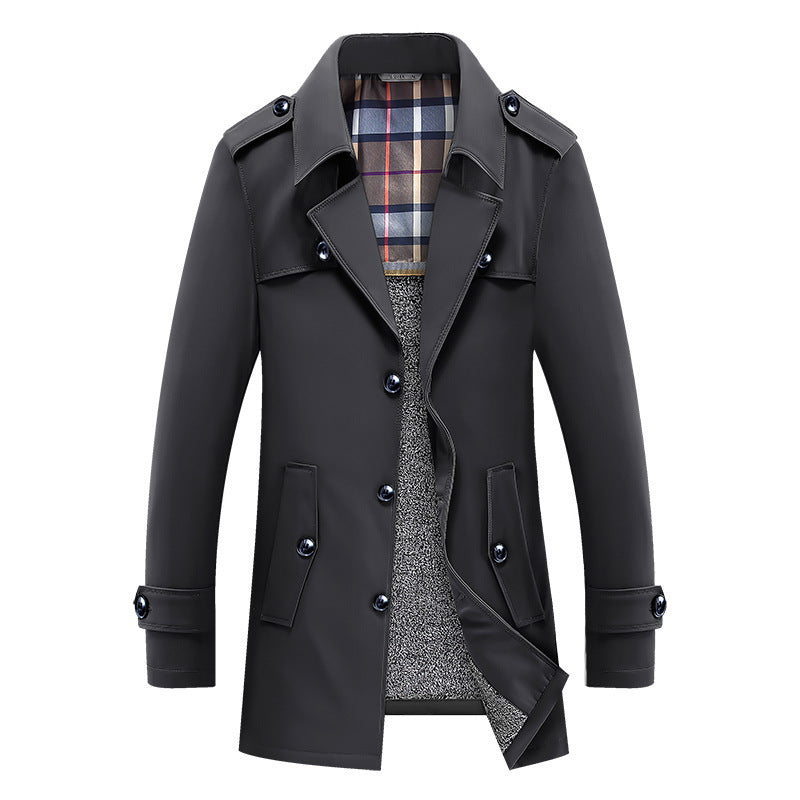 Business Winter Mid-length Winter Plus Size Jacket Black 0 - Tophatter Daily Deals