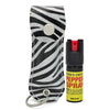 Snake Skin Pattern Personal Defense Pepper Spray OC-18 1/2 oz - Zebra - TOPHATTER'S ARMORY DEALS Collectible Weapons - Tophatter Daily Deals