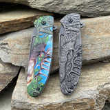 Male Deer Folding Knife Portable Camping Tool - Tophatter Daily Deals