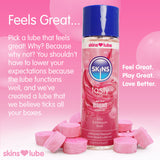 Skins Juicy Bubblegum Blast (130ml) – Water-Based Lubricant > Lube > Flavoured - Tophatter Daily Deals