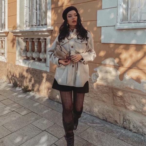 Turn Down Collar Jackets Fashion Tie Belt Waist Coats Women Elegant Pockets Jacket - Tophatter Daily Deals