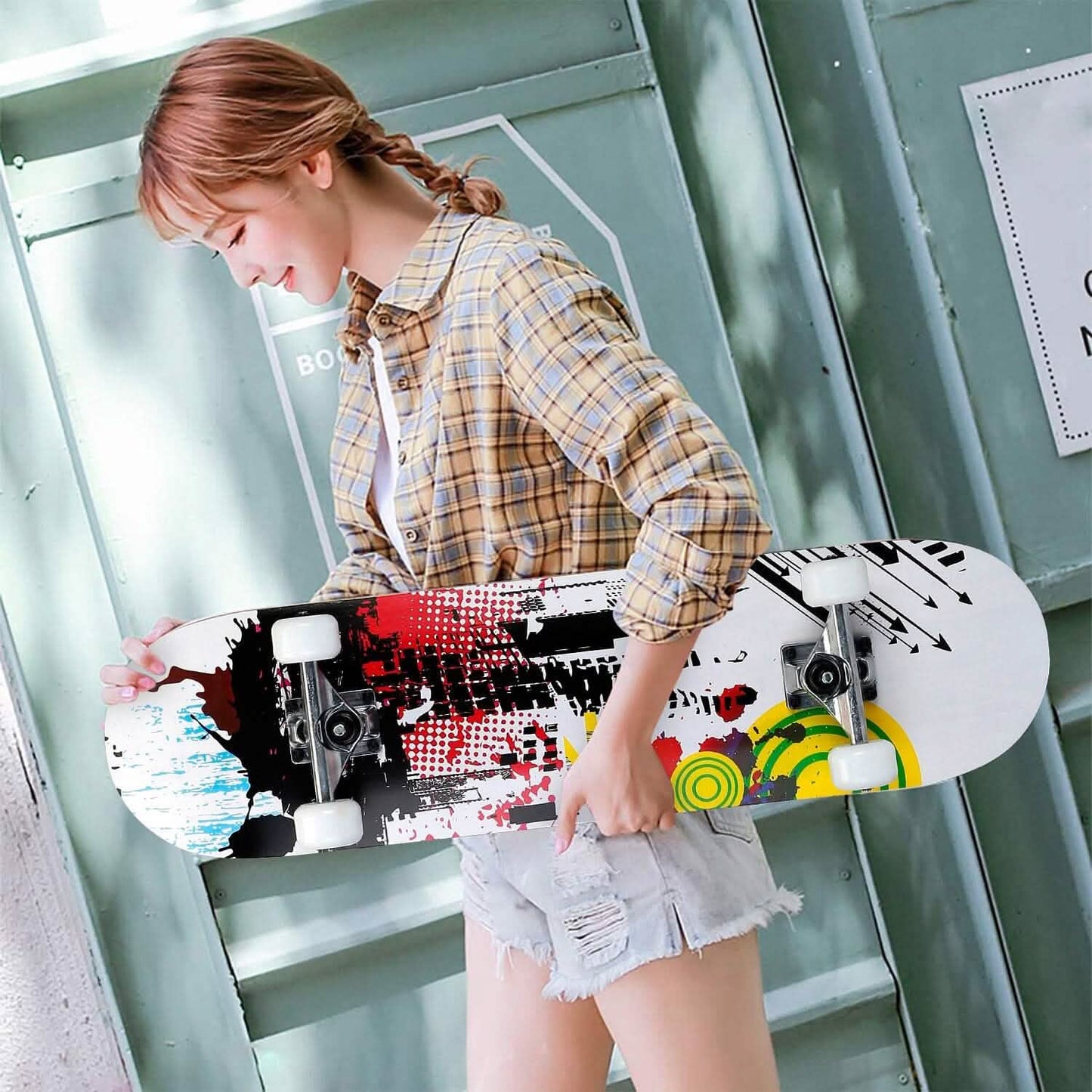 31x8in 9 Layers Maple Concave Skateboard Outdoor Recreation - Tophatter Daily Deals