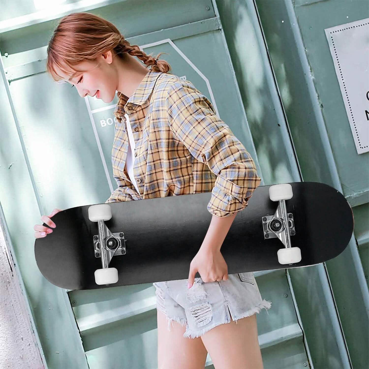 31x8in 9 Layers Maple Concave Skateboard Outdoor Recreation - Tophatter Daily Deals