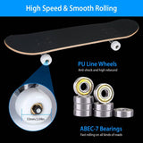 31x8in 9 Layers Maple Concave Skateboard Outdoor Recreation - Tophatter Daily Deals