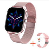 Blood Pressure Heart Rate Sleep Monitoring Sports Bracelet Pink watch with silicone strap 0 - Tophatter Daily Deals