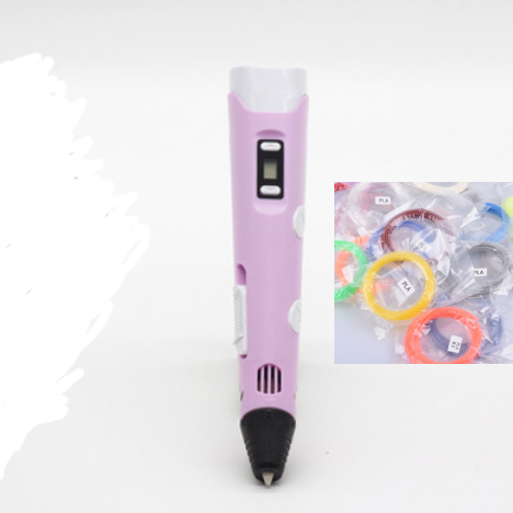 3D print pen 3D pen two generation graffiti 3D stereoscopic paintbrush children puzzle painting toys US 0 - Tophatter Daily Deals