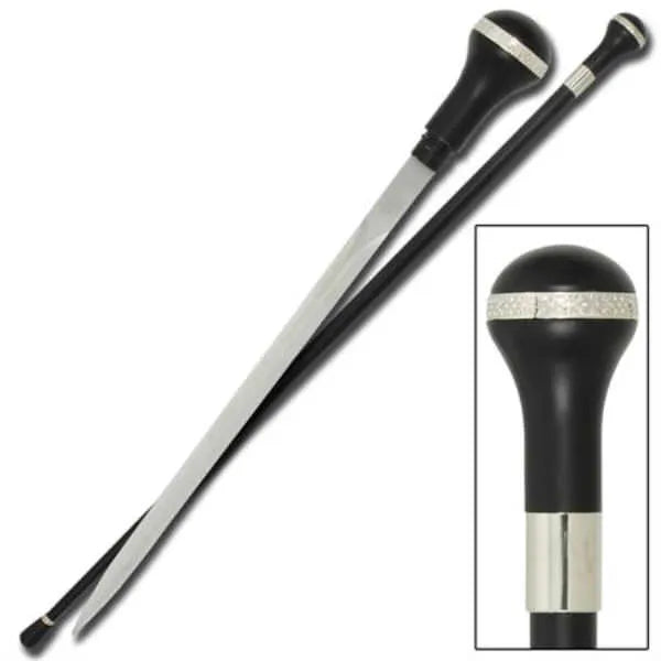 Gentlemen Classical Walking Black Cane Sword - Tophatter Daily Deals