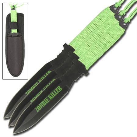 Critical Hit Zombie Killer 3 Piece Throwing Knives - TOPHATTER'S ARMORY DEALS Collectible Weapons - Tophatter Daily Deals