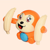 Baby Toys Electric Tumbling Monkey Light Music Puzzle Sound Tipping Monkey Kids Toys Early Educational Toys For Children Gifts Orange 0 - Tophatter Daily Deals