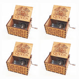 Antique Carved Wooden Hand Crank Spirited Away Music Box Christmas Gift Birthday Gift Party Decoration Music box 4pc 0 - Tophatter Daily Deals