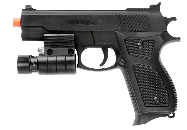 M777R Spring Airsoft Pistol FPS-130 - Flashlight, Aiming Sight Collectible Weapons - Tophatter Daily Deals