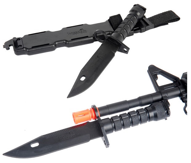 Tactical CA-07 Dummy M9 Bayonet Knife for M4-M16 Airsoft Rifles - TOPHATTER'S ARMORY DEALS Collectible Weapons - Tophatter Daily Deals