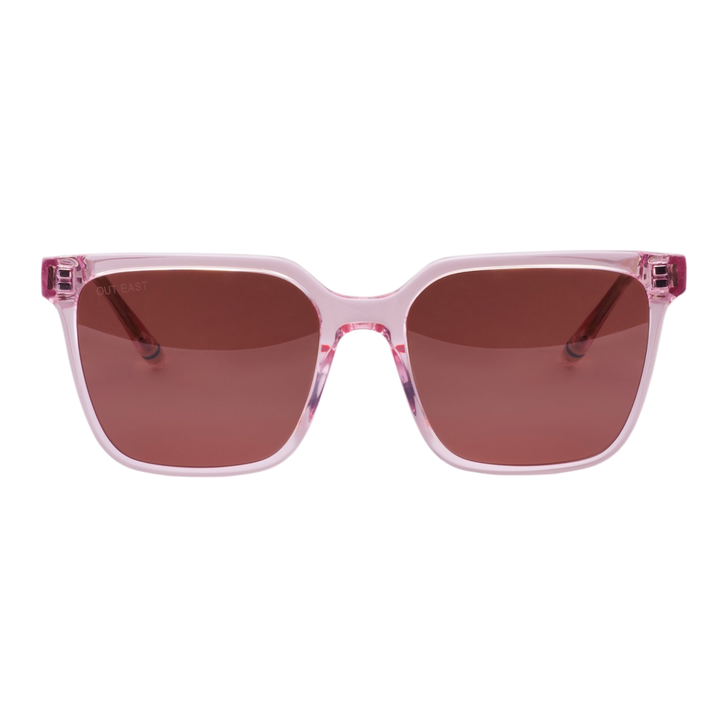 Out East Eyewear Oceanview Sunglasses Light Pink Rose Lens Sunglasses - Tophatter Daily Deals