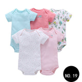 Baby Short Climb 5-piece Romper Boys and Girls Cotton One-piece Rompers 19Style Q5pcs 0 - Tophatter Daily Deals