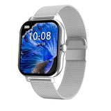 Blood Pressure Heart Rate Sleep Monitoring Sports Bracelet Silver steel 0 - Tophatter Daily Deals