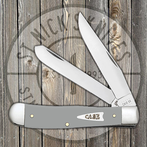 Case Trapper - Synthetic Gray Bone Handle - 32590 Traditional Knives - Tophatter Daily Deals