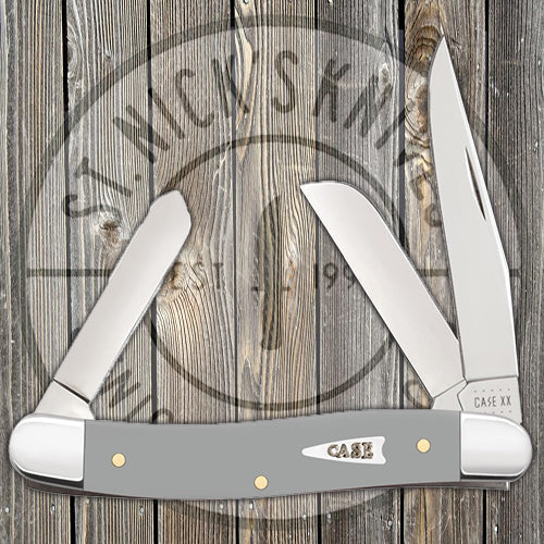 Case Medium Stockman - Smooth Gray Synthetic - 32591 Traditional Knives - Tophatter Daily Deals