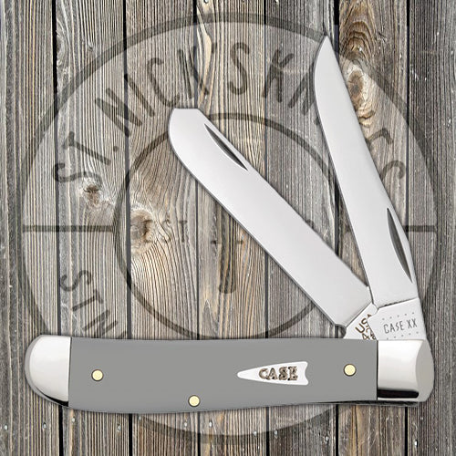 Case Mini Trapper - Smooth Gray Synthetic - 32592 Traditional Knives - Tophatter Daily Deals