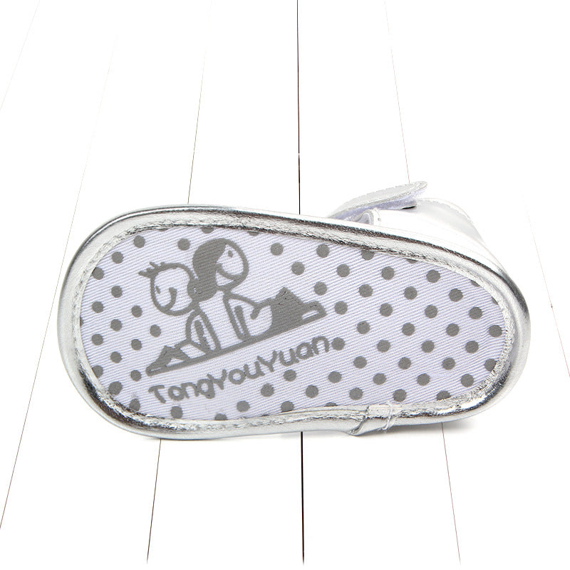 baby toddler shoes baby big flower PU sandals 0 - Tophatter Daily Deals