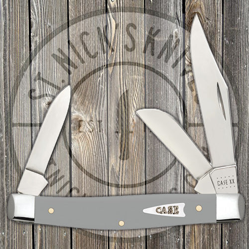 Case Medium Stockman - Smooth Gray Synthetic - 32593 Traditional Knives - Tophatter Daily Deals