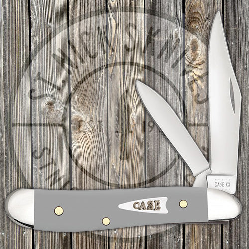 Case Peanut - Smooth Gray Synthetic - 32597 Traditional Knives - Tophatter Daily Deals