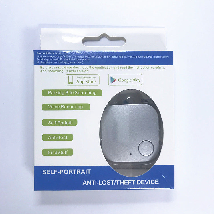 Bluetooth Anti-lost Device Square Bluetooth Detector Silver 0 - Tophatter Daily Deals
