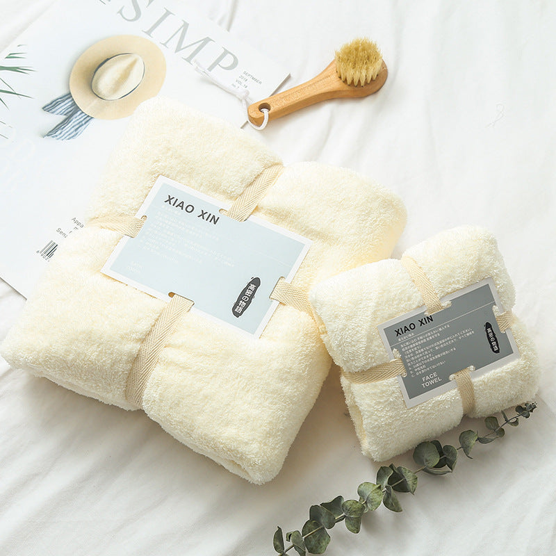 Absorbent Bath Towel For Mother And Child 8 Style 70x140 plus 34x74 0 - Tophatter Daily Deals