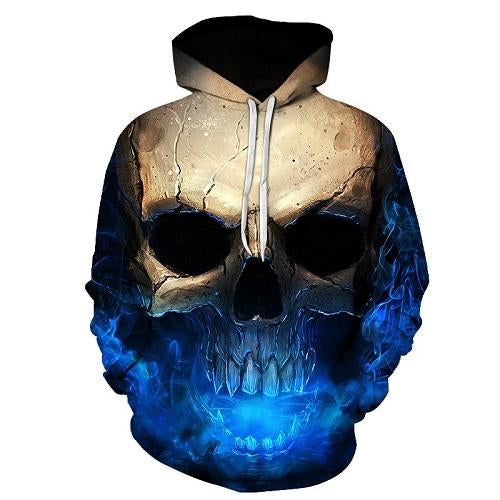 3D Skull Hoodie 6xl 0 - Tophatter Daily Deals