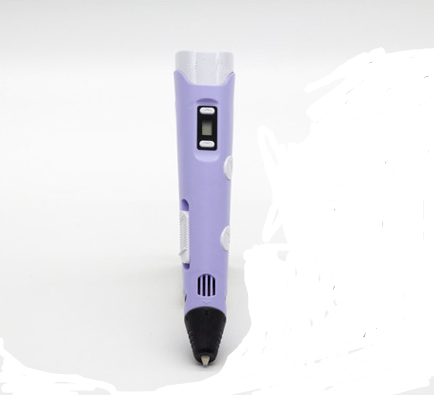 3D print pen 3D pen two generation graffiti 3D stereoscopic paintbrush children puzzle painting toys Purple 0 - Tophatter Daily Deals