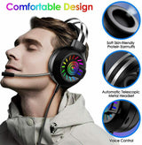 3.5mm Gaming Headset With Mic Headphone For PC Laptop Mac Nintendo PS4 Xbox One 5 - Tophatter Daily Deals
