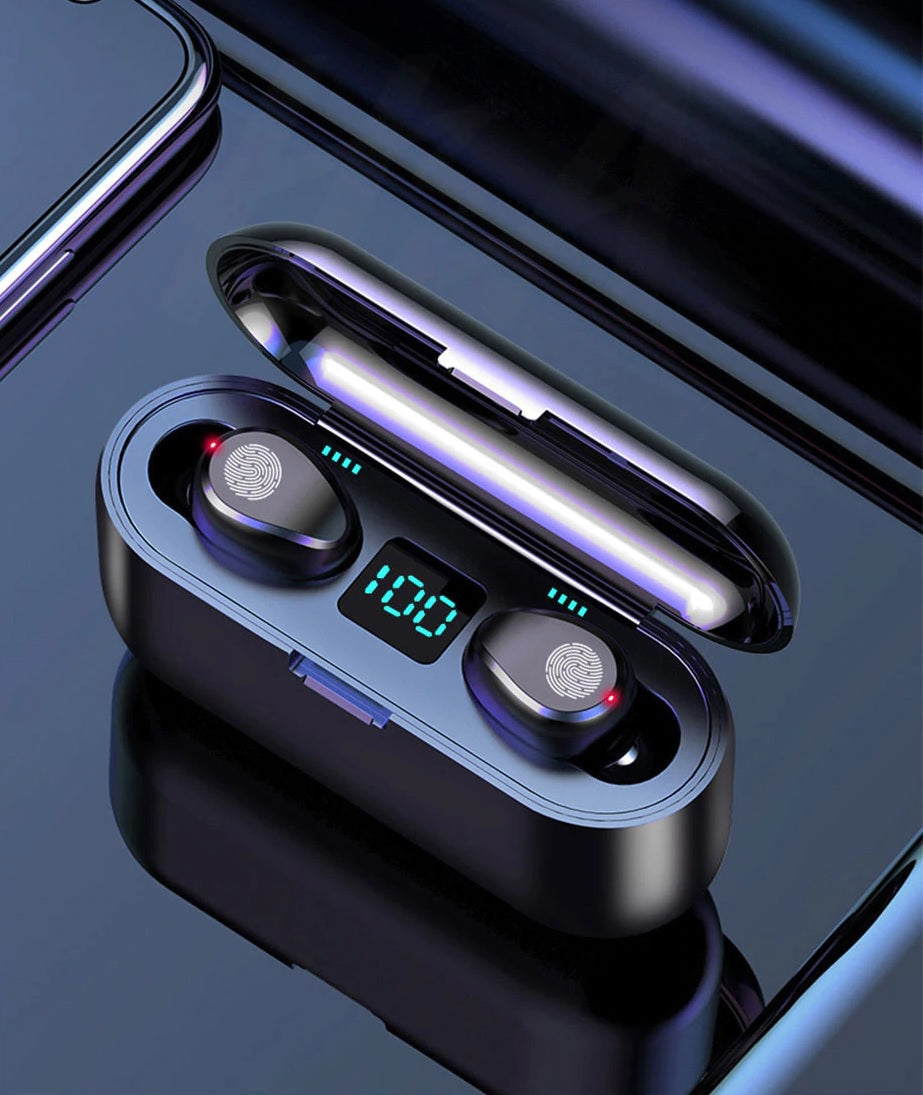 Bluetooth earphone F9 black 0 - Tophatter Daily Deals
