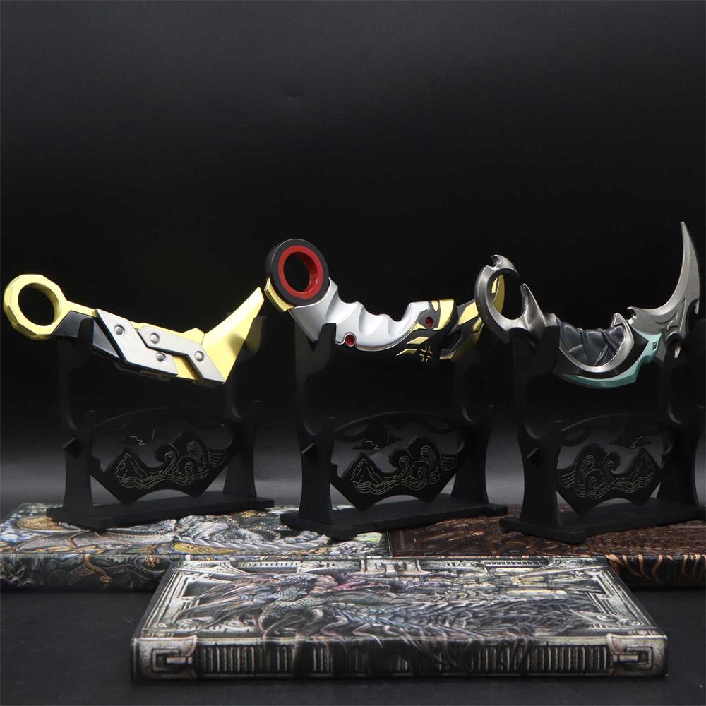 2-Layer Wooden Landscape Pattern Weapon Display Holder - Tophatter Daily Deals