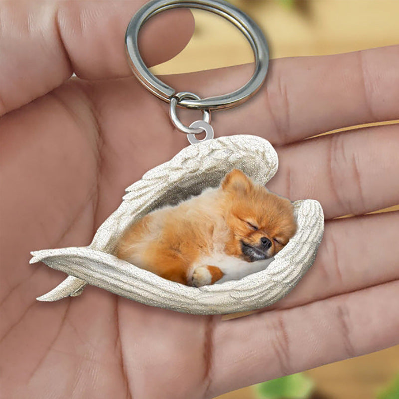Acrylic Creative Cute Dog Animal Keychain 7 - Tophatter Daily Deals