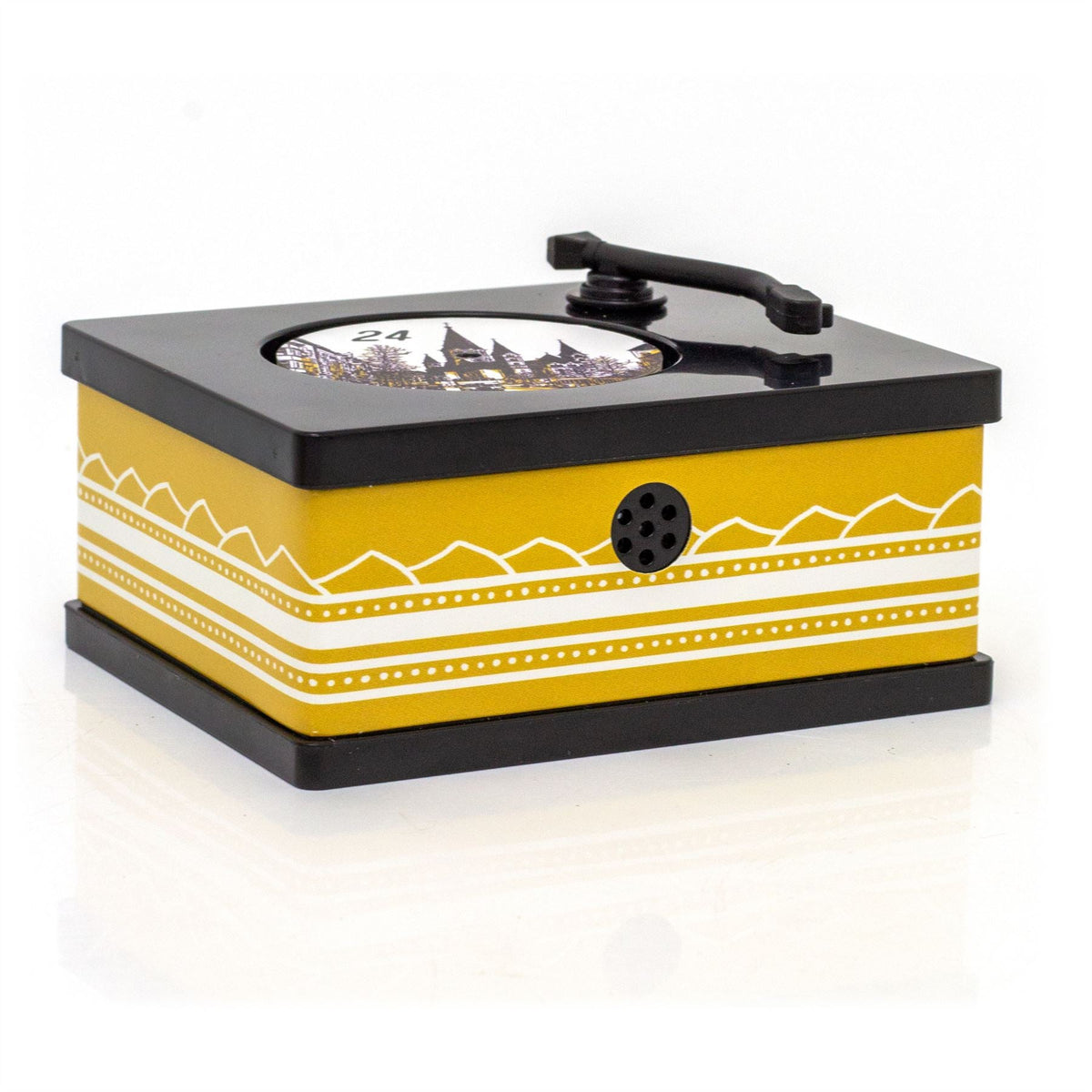 Jazz Gramophone Christmas Advent Calendar | Mini Musical Music Box with 24 Songs Advent Calendar - Tophatter Daily Deals