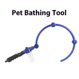 360 Degree Cleaning Foldable Portable Pet Shower Single Open Blue 0 - Tophatter Daily Deals