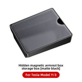 Applicable To Model3Y Central Control Armrest Storage Box Matte Black 0 - Tophatter Daily Deals