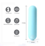 Maia Jessi Teal 7.6 cm Bullet Vibrator > Vibrators > Mini Vibrators - Tophatter Daily Deals
