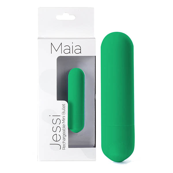 Maia Jessi (Emerald) – USB Rechargeable Bullet Vibrator 7.6 cm > Vibrators > Mini Vibrators - Tophatter Daily Deals