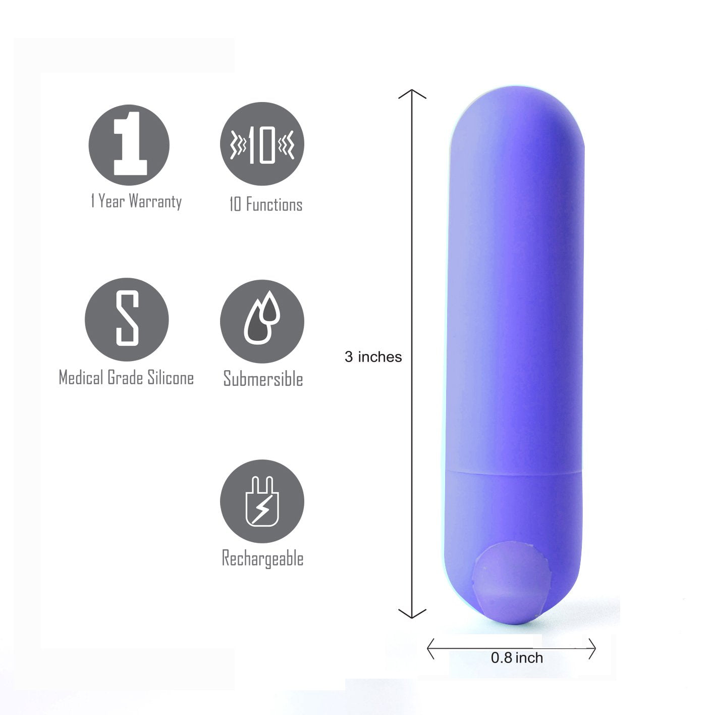 Maia Jessi 7.6 Centimeter Bullet Vibrator > Vibrators > Mini Vibrators - Tophatter Daily Deals