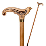 Swallow Under the Tree: Artisan Intricate Hand-Carved Cane Hand Carved Artisan - Tophatter Daily Deals