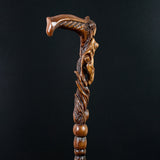 Forest fairy (dark) Artisan Intricate Detail Handcarved Cane Hand Carved Artisan - Tophatter Daily Deals