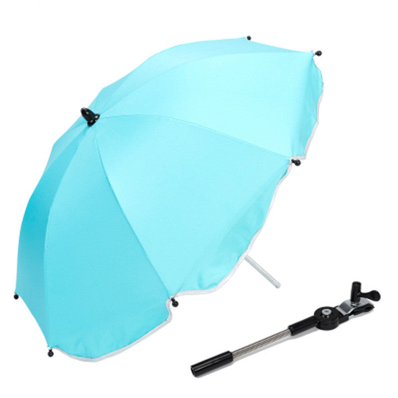 360 Degrees Pram Umbrellas Cart Accessories Adjustable Stroller Umbrella 0 - Tophatter Daily Deals
