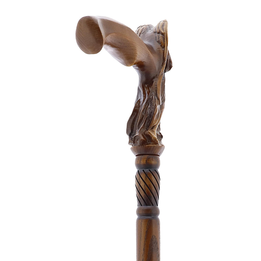 Praying Angel: Exquisite Artistry in Intricate Hand-Carved Cane Hand Carved Artisan - Tophatter Daily Deals