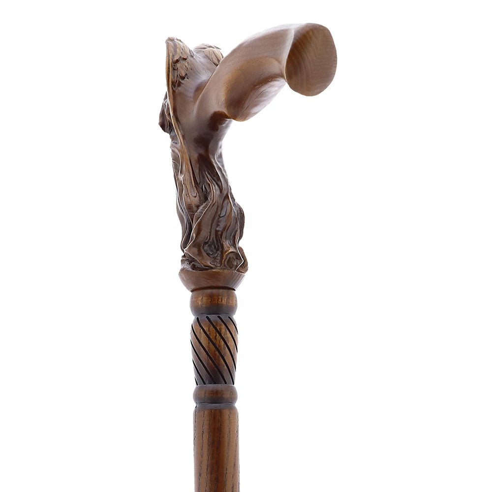 Praying Angel: Exquisite Artistry in Intricate Hand-Carved Cane Hand Carved Artisan - Tophatter Daily Deals