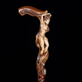 Foxy Girl: Artisan Intricate Detail Hand-Carved Cane Hand Carved Artisan - Tophatter Daily Deals