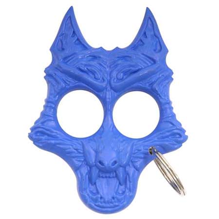Savage Wolf Self Defense Keychain - Blue - TOPHATTER'S ARMORY DEALS Collectible Weapons - Tophatter Daily Deals